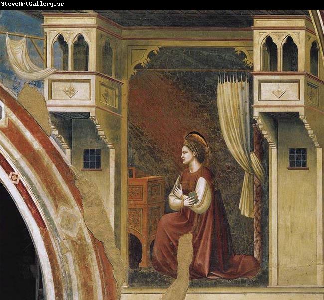 GIOTTO di Bondone The Virgin Receiving the Message